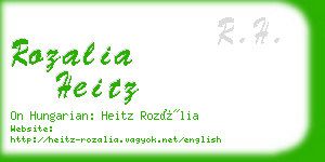 rozalia heitz business card